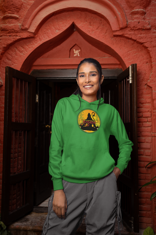 Hanuman Ji Hoodie | Strength, Devotion & Protection Collection