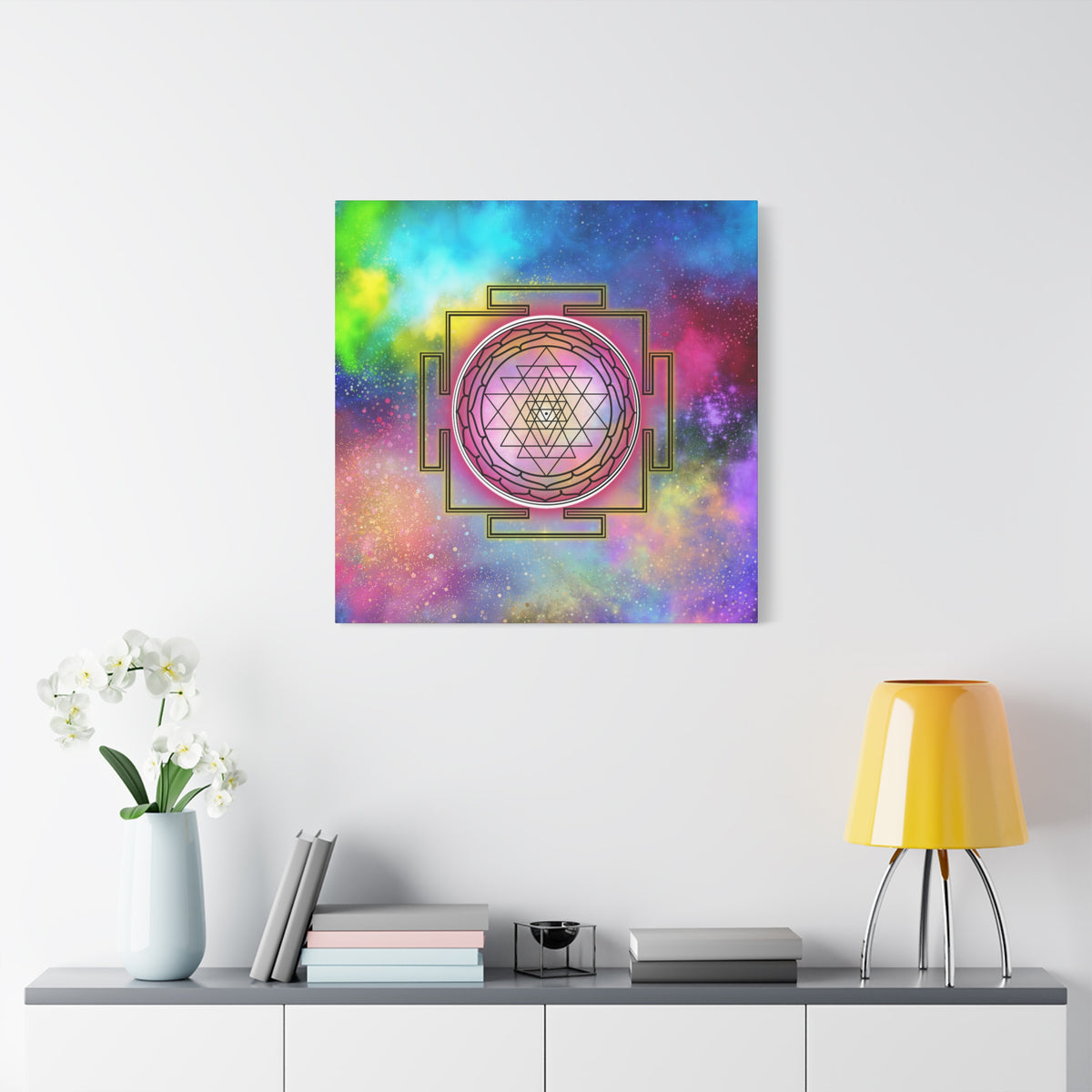 The Cosmic Sri Yantra - Sacred Canvas Wall Art