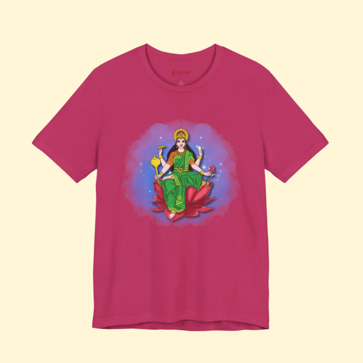 Radiant Lakshmi Devi T-Shirt (Short Sleeve) | Divine Abundance Collection
