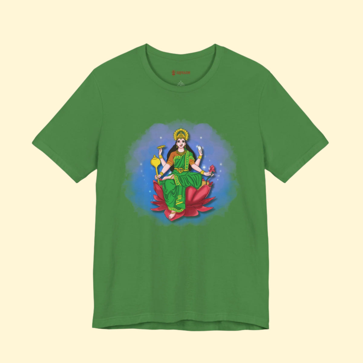 Radiant Lakshmi Devi T-Shirt (Short Sleeve) | Divine Abundance Collection