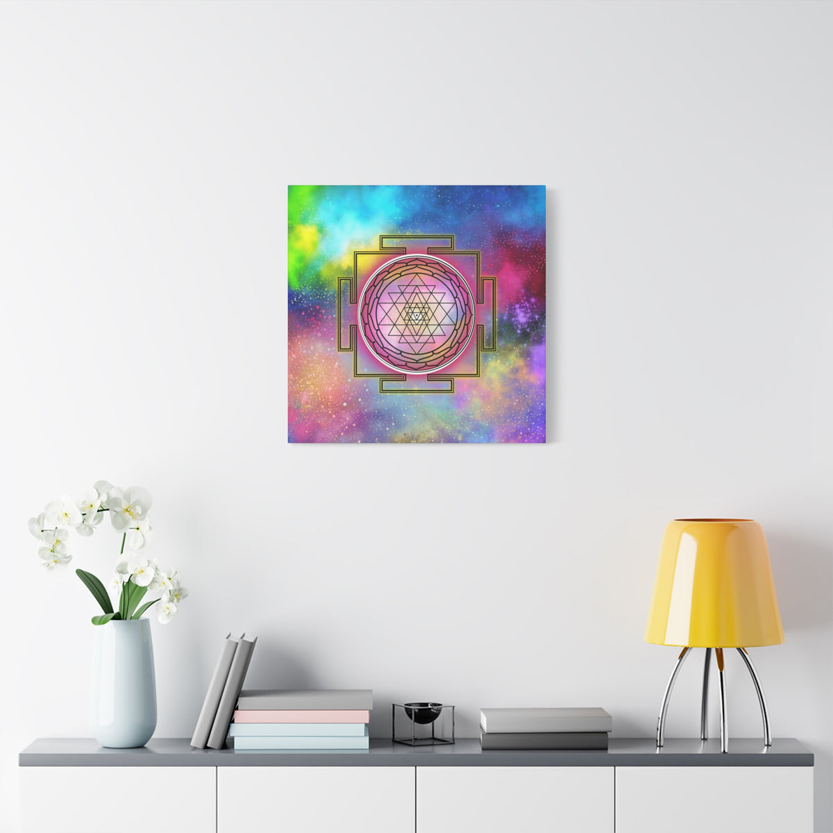 The Cosmic Sri Yantra - Sacred Canvas Wall Art