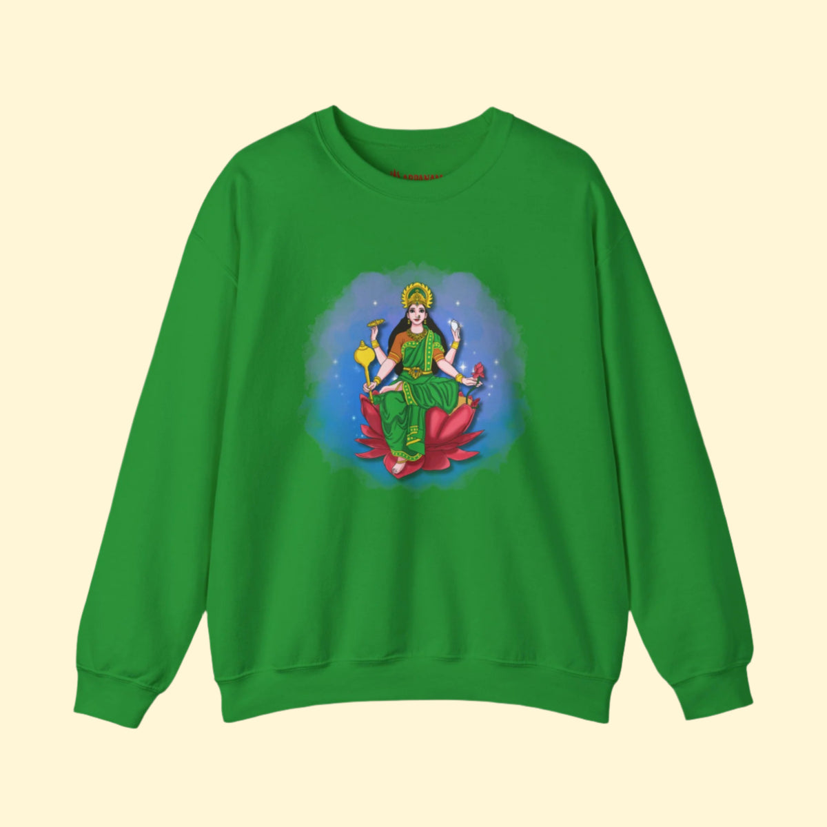 Radiant Lakshmi Devi Sweatshirt | Divine Abundance Collection