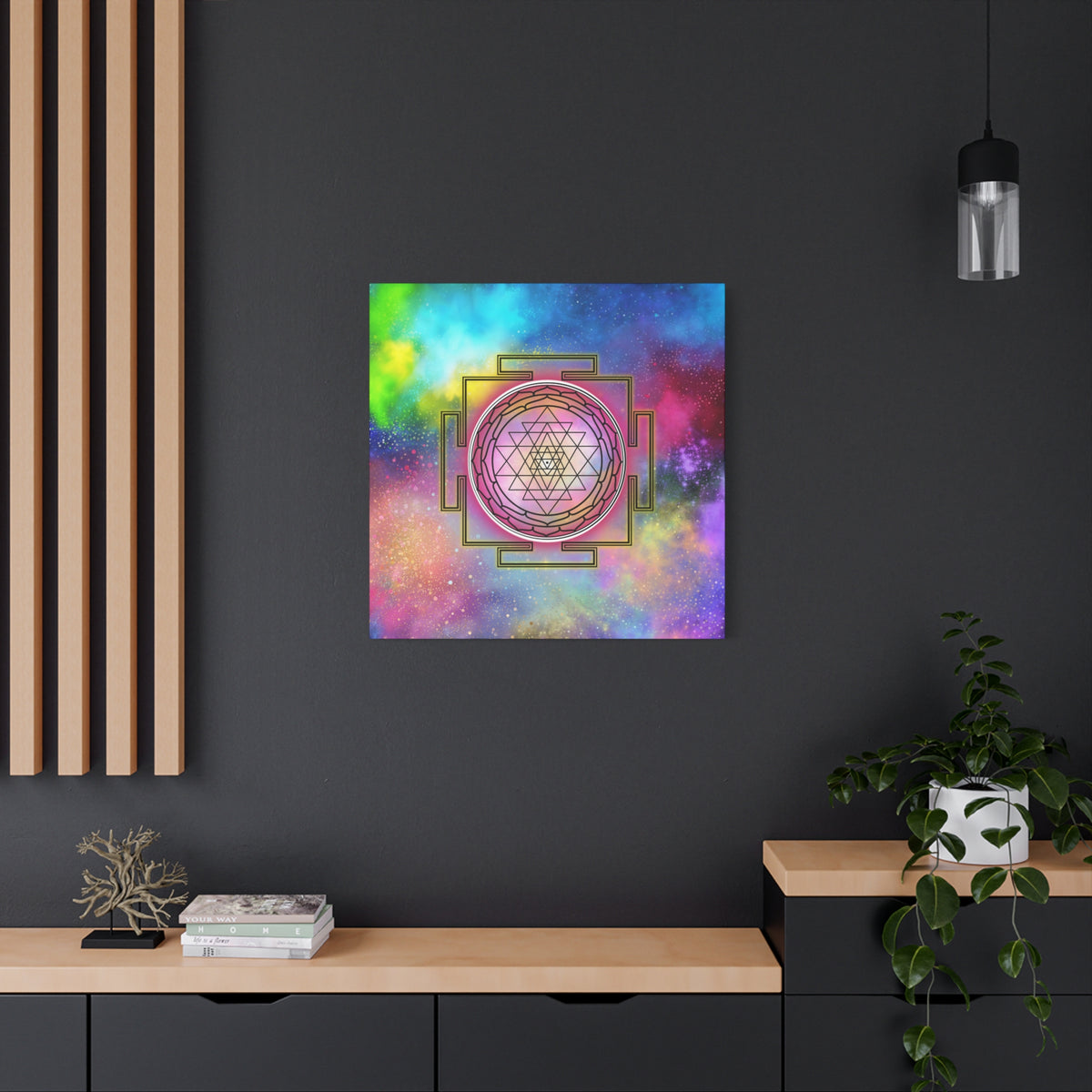 The Cosmic Sri Yantra - Sacred Canvas Wall Art