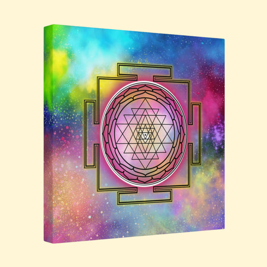 The Cosmic Sri Yantra - Sacred Canvas Wall Art
