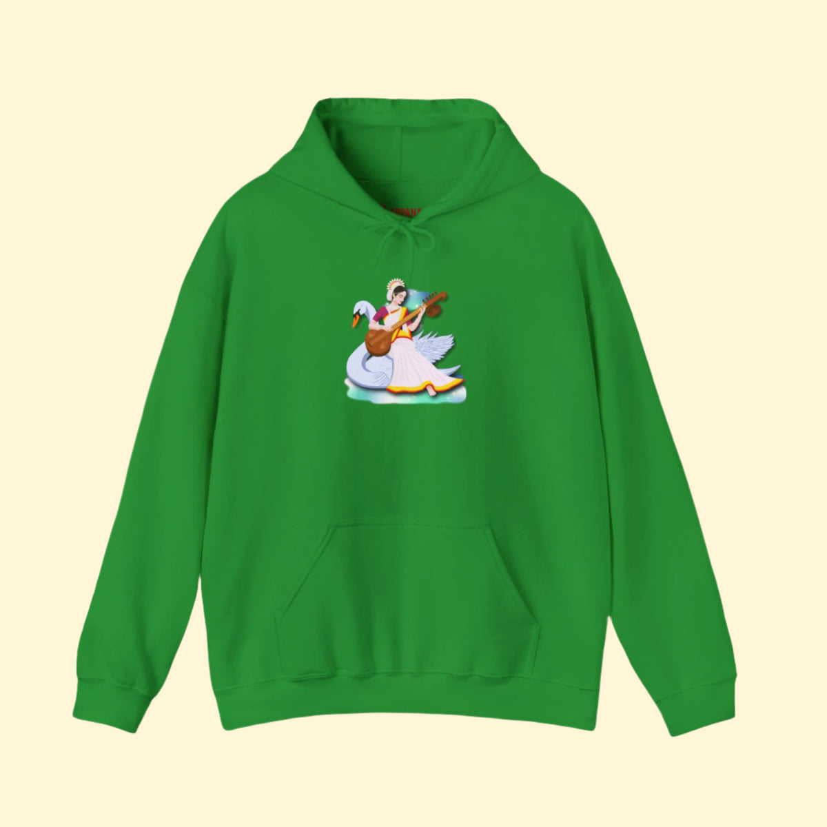 Saraswati Devi Hoodie | Celestial River of Wisdom Collection