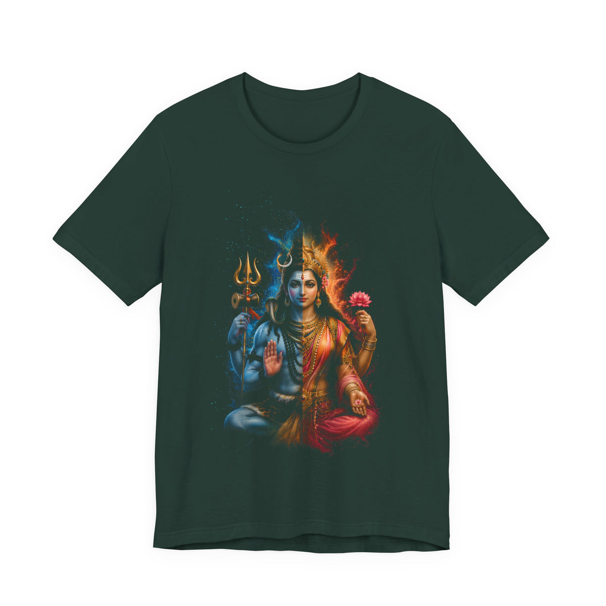 Shiva Parvati Graphic Tee — Ardhanarishvara T-Shirt