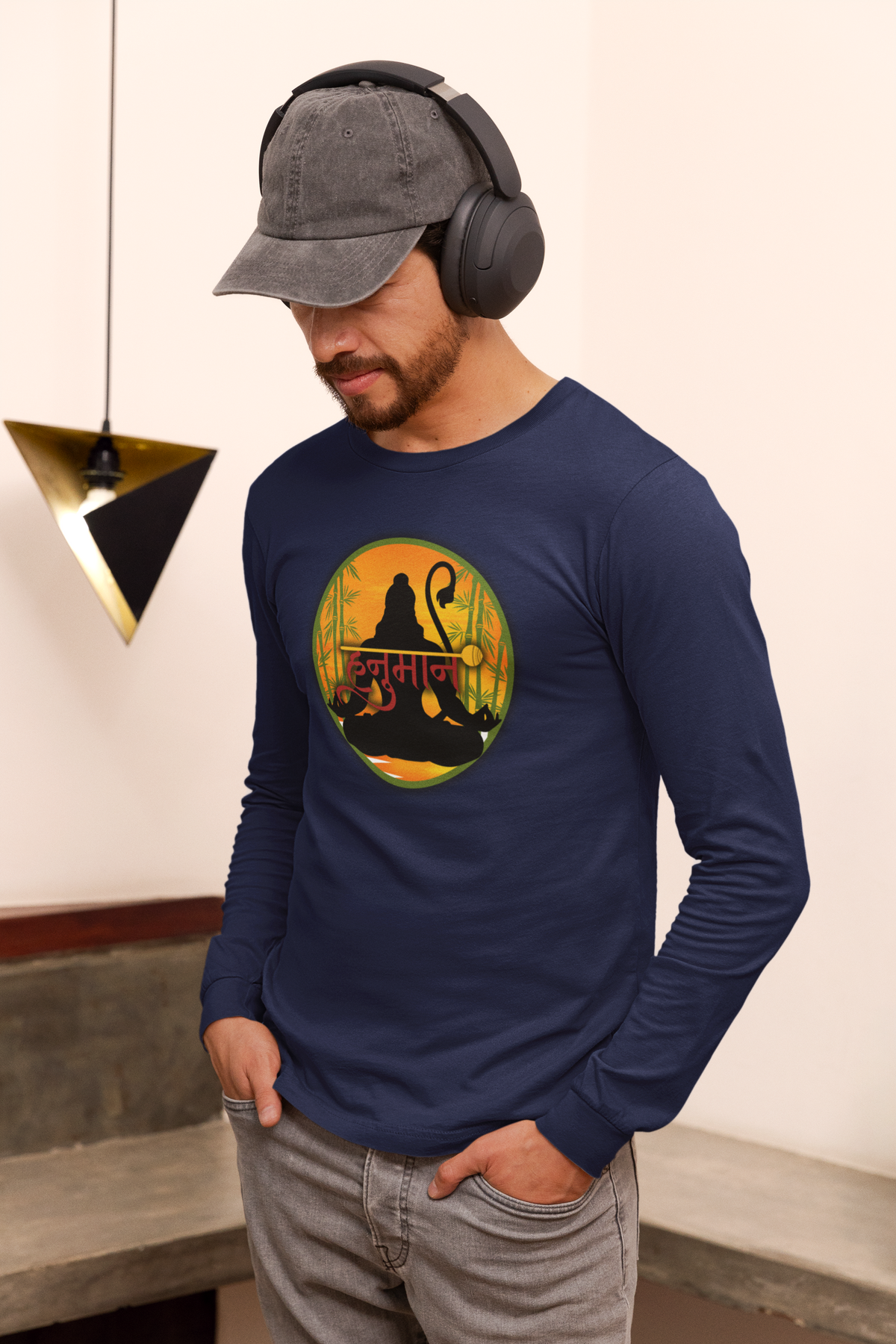 Hanuman Ji Long Sleeve | Strength, Devotion & Protection Collection