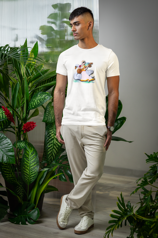 Saraswati Devi T-Shirt | Celestial River of Wisdom Collection