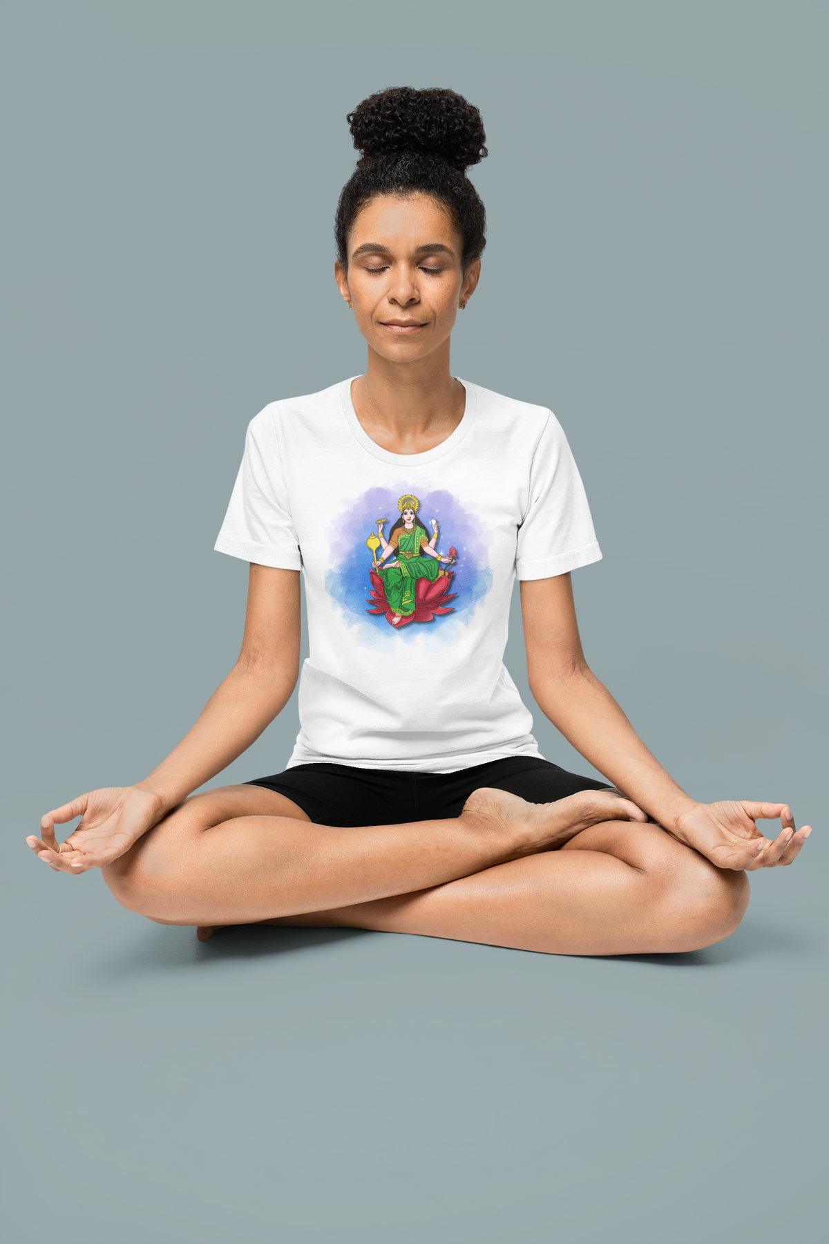 Radiant Lakshmi Devi T-Shirt (Short Sleeve) | Divine Abundance Collection