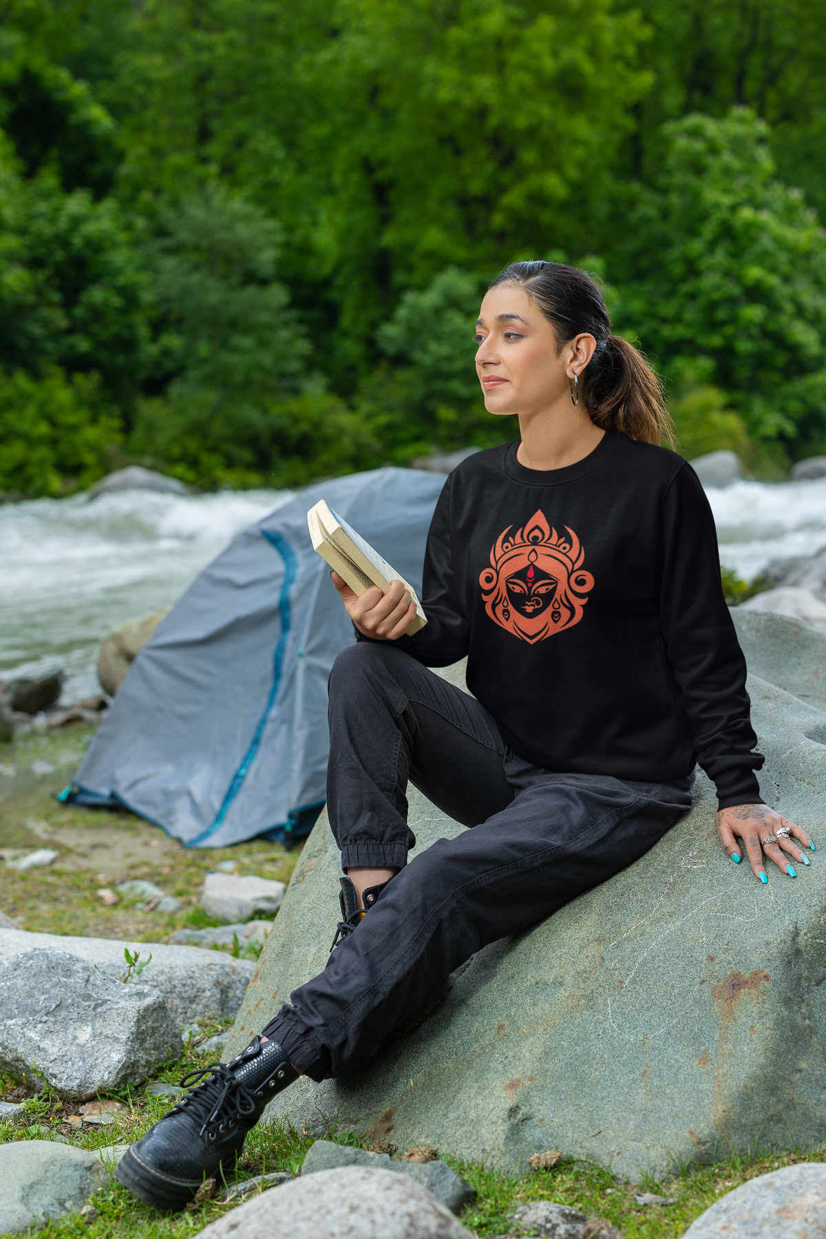 Shakti Durga Kali Sweatshirt | Divine Feminine Power Collection