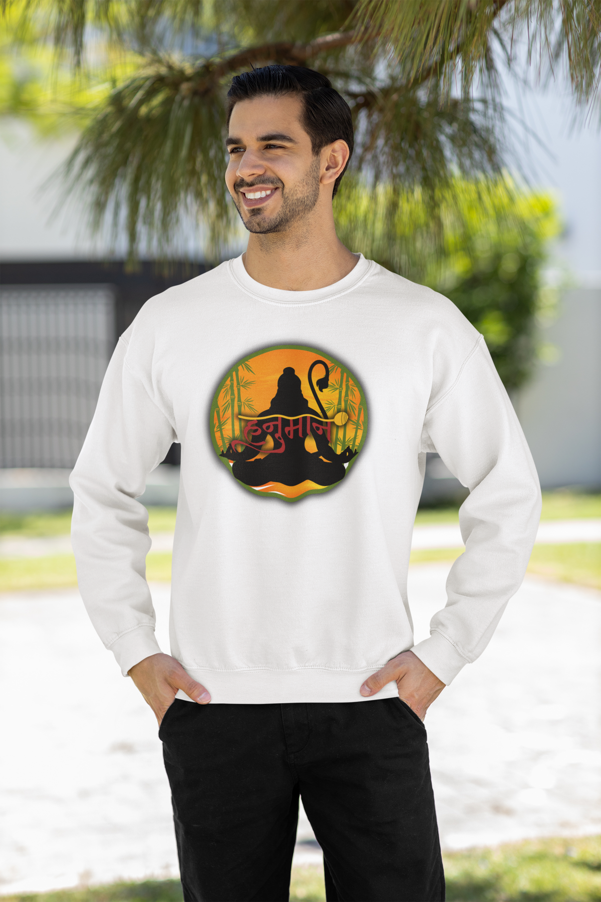 Hanuman Ji Sweatshirt | Strength, Devotion & Protection Collection