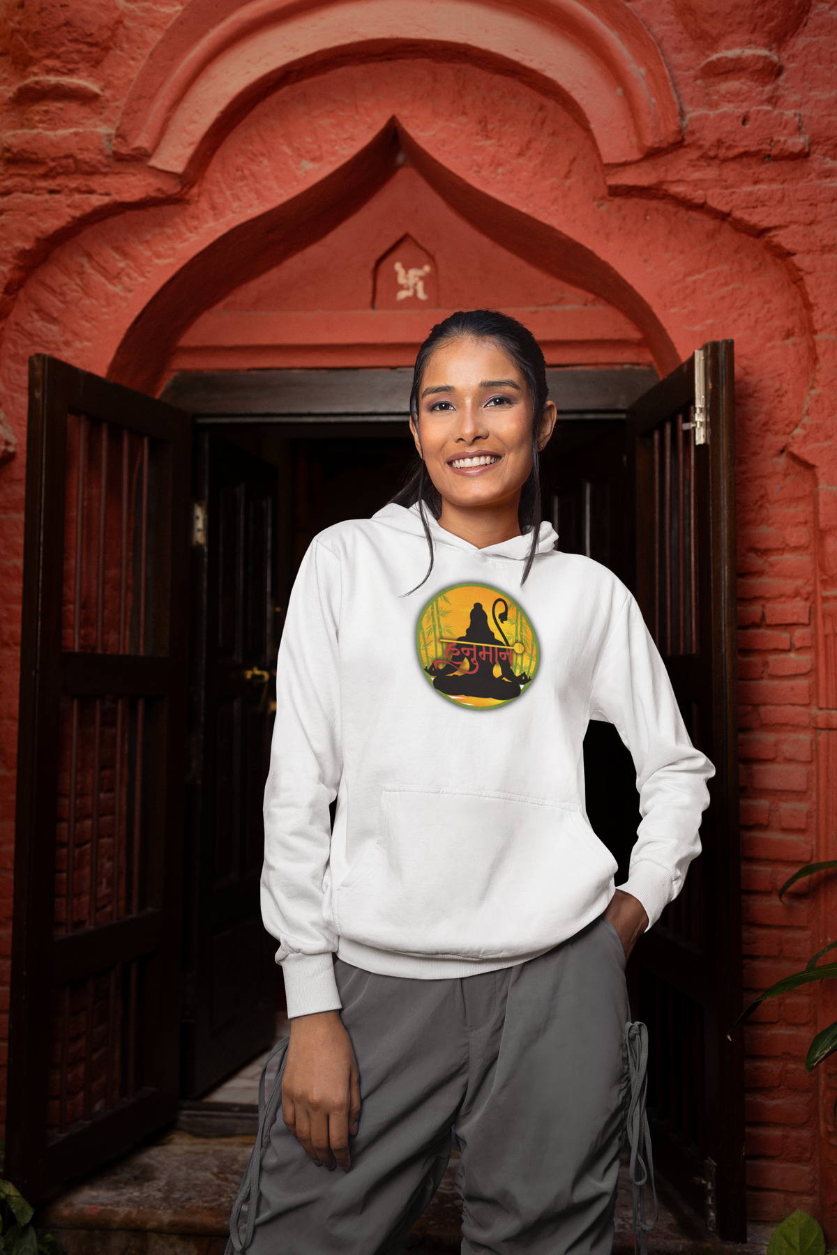 Hanuman Ji Hoodie | Strength, Devotion & Protection Collection