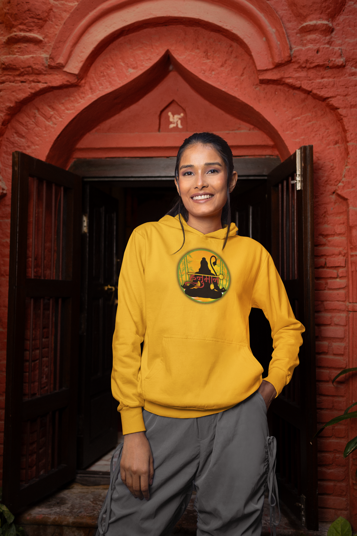 Hanuman Ji Hoodie | Strength, Devotion & Protection Collection
