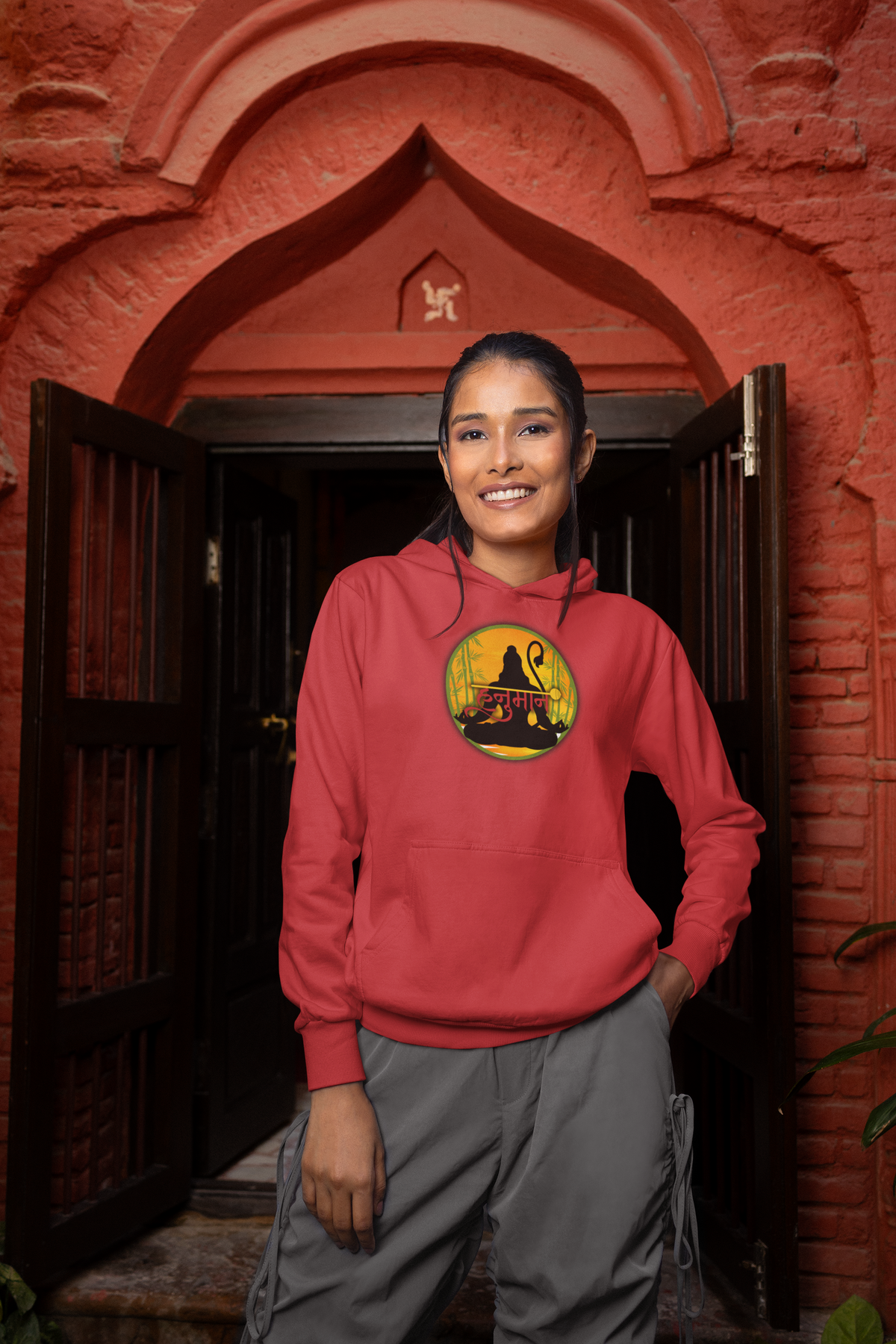 Hanuman Ji Hoodie | Strength, Devotion & Protection Collection